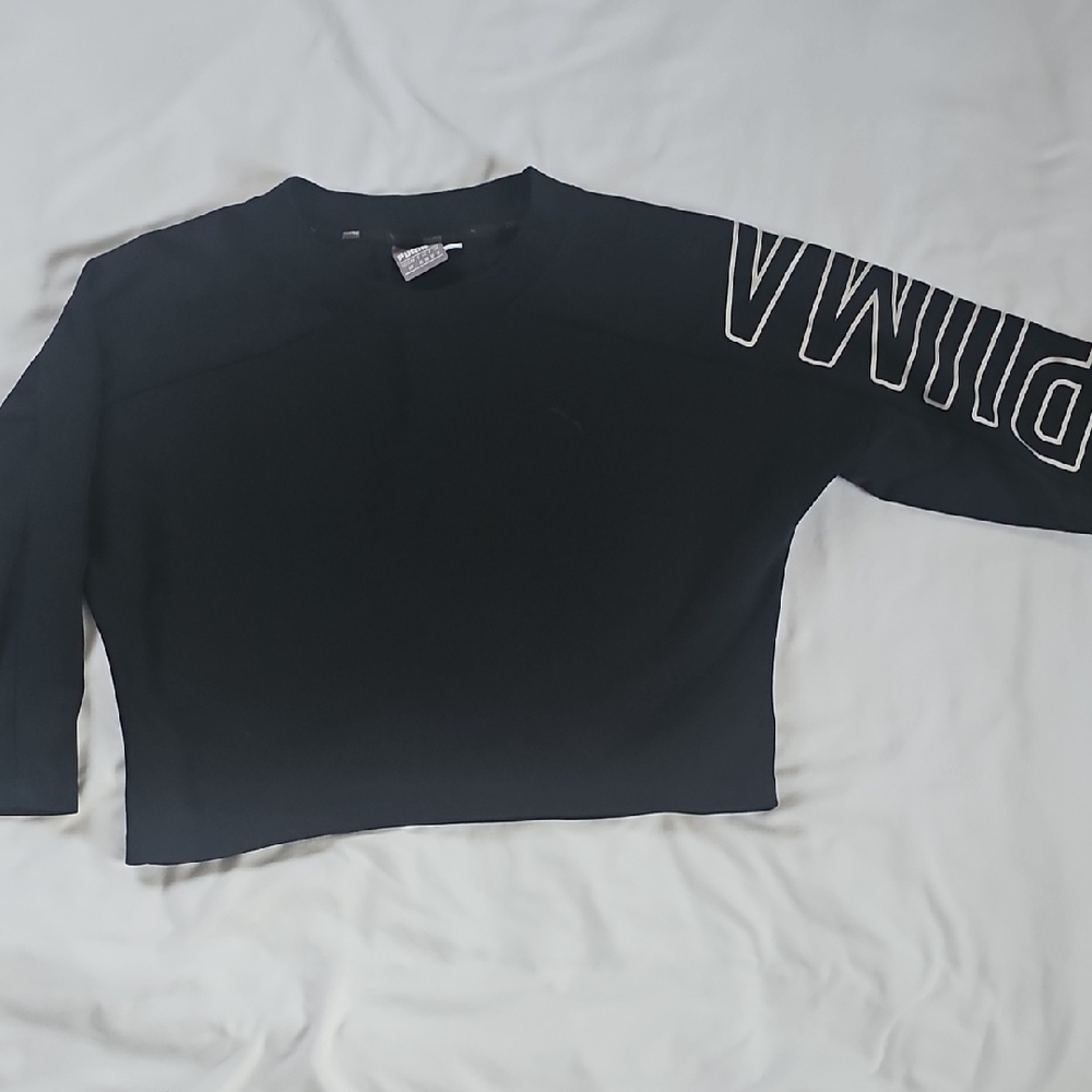 Black Sweater with White Lettering